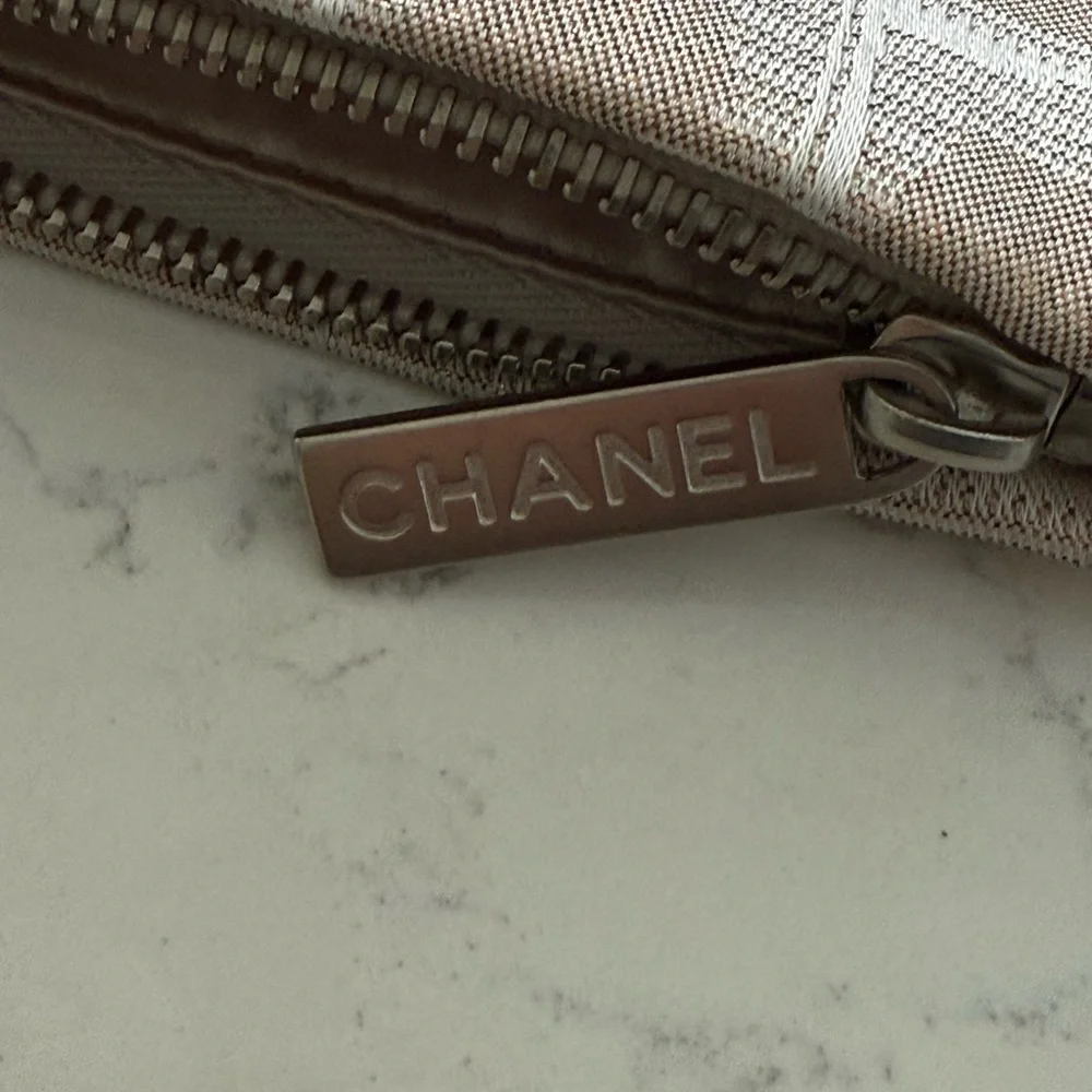 Authentic Chanel New Travel Line‎ Pouch/wristlet